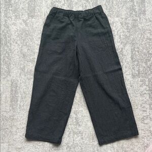 OAK + FORT Charcoal Casual Cropped Pants